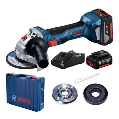 Bosch Nářadí - 18V AKU úhlová bruska 125 mm, 2x aku 4,0 Li-Ion, nabíječka 06019H9021