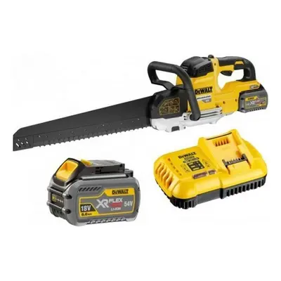 DeWALT Nářadí - 54V AKU stavební pila 430 mm, 2x aku 6,0 Ah XR, nabíječka DCS398T2