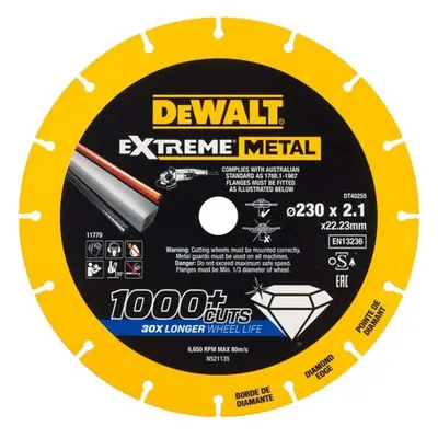 DeWALT Příslušenství - Diamantový řezný kotouč na kov 230x22,2 mm DT40255