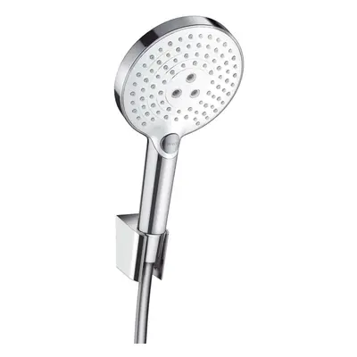 Hansgrohe Raindance Select S - Set sprchové hlavice, 3 proudy, držáku a hadice, bílá/chrom 26721