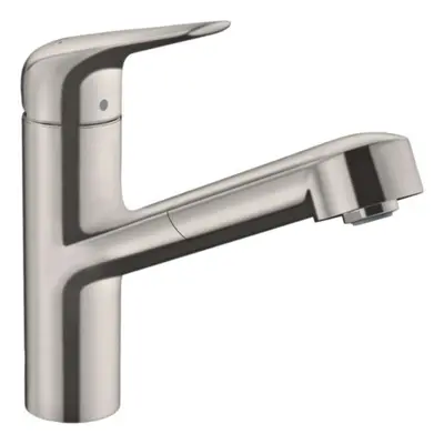 Hansgrohe Focus M42 - Dřezová baterie M4214-H150 s výsuvnou sprškou, sBOX, vzhled nerezu 7182980