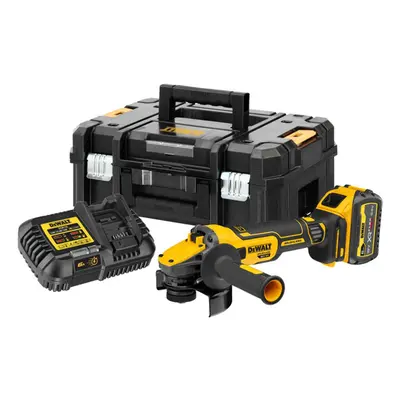 DeWALT Nářadí - 18V AKU úhlová bruska 125 mm, 1x aku 6,0 Ah FLEXVOLT, nabíječka DCG409T1