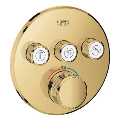 Grohe Grohtherm SmartControl - Termostatická sprchová podomítková baterie, 3 ventily, Cool Sunri