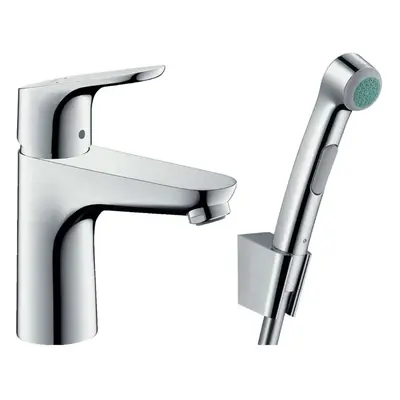 Hansgrohe Focus E2 - Umyvadlová baterie 100, s ruční sprchou Bidette, chrom 31927000