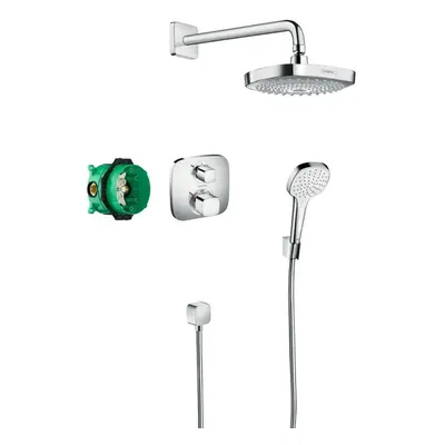 Hansgrohe Croma Select E - Sprchový set 180 s termostatem Ecostat E, 2 proudy, chrom 27294000