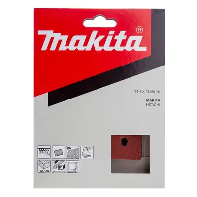 Makita Příslušenství - Brusný papír K120, 114x102 mm, 10 ks P-33124