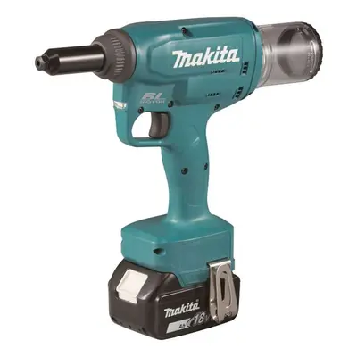 Makita Nářadí - 18V AKU nýtovací pistole, 2x aku 3,0 Ah, nabíječka DRV150RFJ