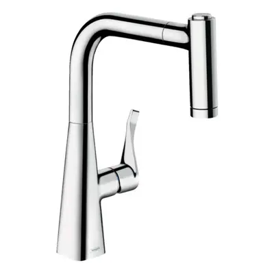 Hansgrohe M71 - Dřezová baterie Metris s výsuvnou sprškou, sBox, EcoSmart, chrom 73823000