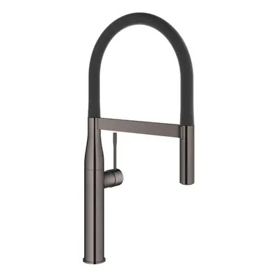 Grohe Essence - Dřezová baterie s flexibilním ramenem s přepínačem, Hard Graphite 30294A00