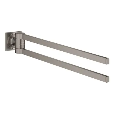 Grohe Allure - Dvojitý držák na ručníky, kartáčovaný Hard Graphite 40342AL1