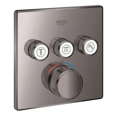 Grohe Grohtherm SmartControl - Termostatická baterie pod omítku, 3 ventily, Hard Graphite 29126A