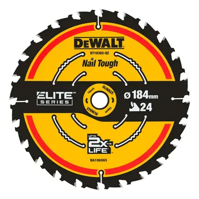 DeWALT Příslušenství - Pilový kotouč na dřevo, 184x16 mm, 24 zubů DT10302