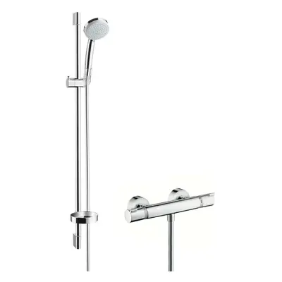 Hansgrohe Croma 100 - Sprchový set Vario s termostatem, EcoSmart 9 l/min, chrom 27033000