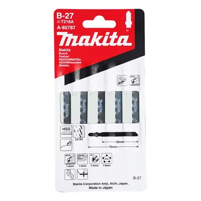 Makita Příslušenství - Sada pilových plátků 24 TPI, délka 76 mm, 5 ks A-85787