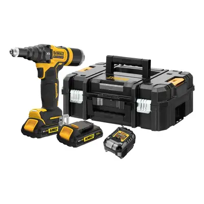 DeWALT Nářadí - 18V AKU nýtovací pistole, 2x aku 2,0 Ah XR, nabíječka DCF403D2GT