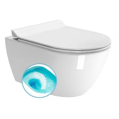 Sapho GSI Pura - Závěsné WC, splachování Swirlflush, Extraglaze, bílá 881511