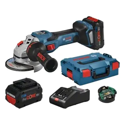 Bosch Nářadí - 18V AKU úhlová bruska 125 mm, 2x aku 8,0 Ah Li-Ion, nabíječka 06019H6101