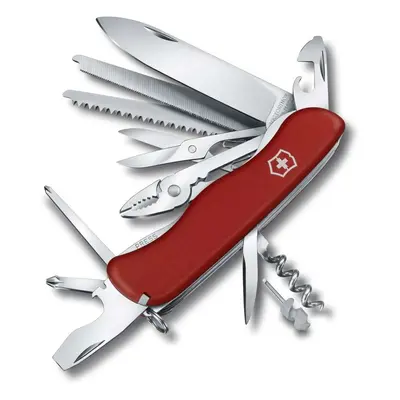 VICTORINOX - Velký kapesní nůž Work Champ, 21 funkcí, červená 0.8564