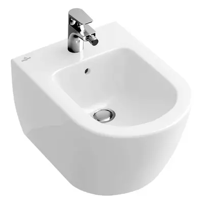 Villeroy & Boch Subway 2.0 - Závěsný bidet 375x565 mm, s CeramicPlus, alpská bílá 540000R1