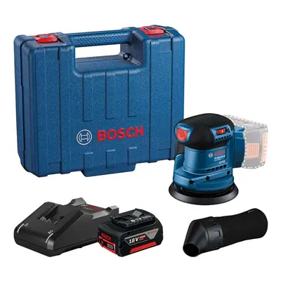 Bosch Nářadí - 18V AKU excentrická bruska 125 mm, 1x aku 4,0 Ah Li-Ion, nabíječka 06013A5021