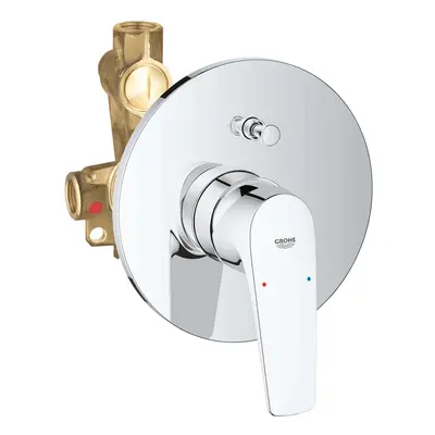 Grohe BauFlow - Vanová baterie pod omítku, s tělesem, chrom 29113000