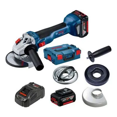 Bosch Nářadí - 18V AKU úhlová bruska 125 mm, 2x aku 5,0 Ah, nabíječka 06019J4004