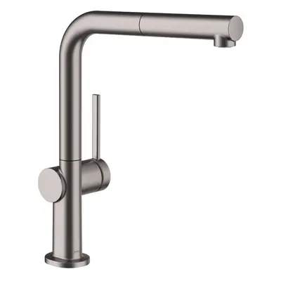 Hansgrohe M54 - Dřezová baterie Talis s výsuvnou koncovkou, sBox, kartáčovaný černý chrom 728093