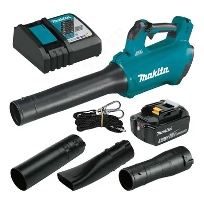 Makita Zahradní technika - 18V AKU fukar na listí, 1x aku 5,0 Ah LXT, nabíječka DUB184RT