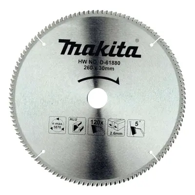 Makita Příslušenství - Pilový kotouč na hliník 260x30 mm, 120 zubů D-61880