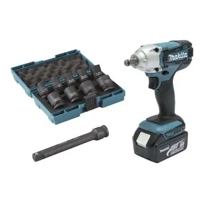 Makita Nářadí - 18V AKU rázový utahovák, 2x aku 3,0 Ah, nabíječka DTW190JX3