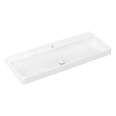 Hansgrohe Xelu Q - Umyvadlo 120x48 cm, bez přepadu, s otvorem pro baterii, SmartClean, bílá 6110