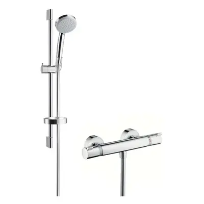 Hansgrohe Croma 100 - Sprchový set Vario s termostatem, 3 proudy, EcoSmart 9 l/min, chrom 270320