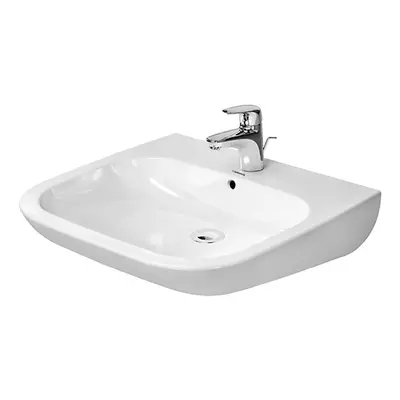 Duravit D-Code - Umyvadlo Med, 60x56 cm, s 1 otvorem pro baterii, alpská bílá 23126000002