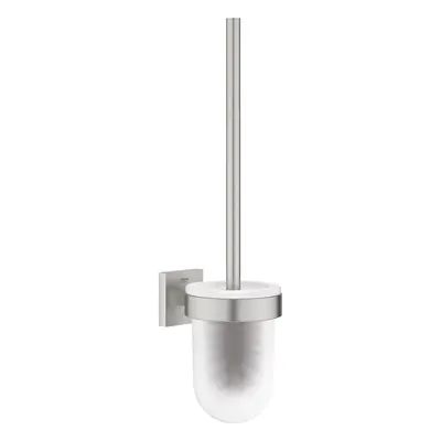 Grohe QuickFix Start Cube - WC štětka nástěnná s držákem, sklo/supersteel 40977DC0