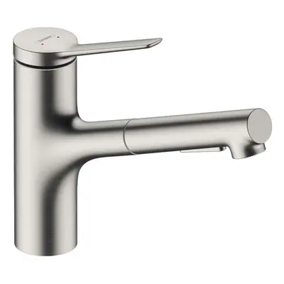 Hansgrohe Zesis M33 - Dřezová baterie s výsuvnou sprškou, vzhled nerezu 74820800