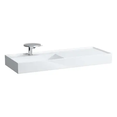 Laufen Kartell - Umyvadlo 120x46 cm, s 1 otvorem pro baterii, SaphirKeramik, bílá H8133320001111