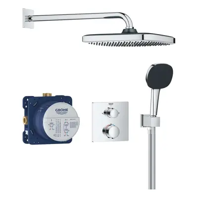 Grohe Vitalio Comfort - Sprchový set s termostatem pod omítku, 25x25 cm, 2 proudy, chrom 3488200