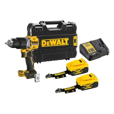 DeWALT Nářadí - 18V AKU vrtačka s příklepem, 2x aku 5,0 Ah LANYARD READY, nabíječka DCD805P2LRT