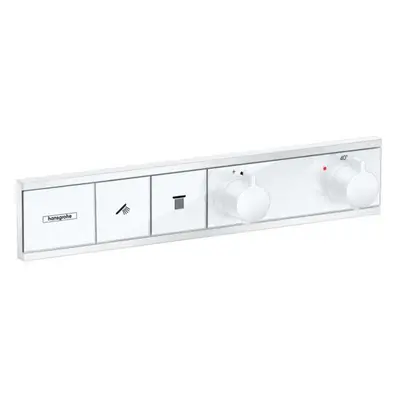 Hansgrohe RainSelect - Baterie pod omítku pro 2 spotřebiče, matná bílá 15380700