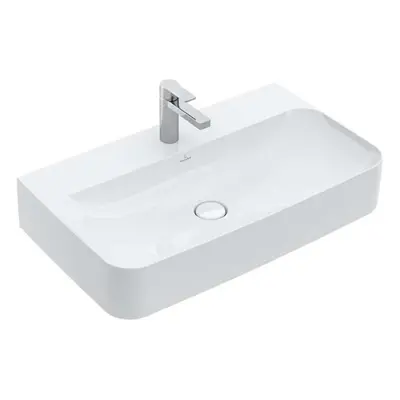 Villeroy & Boch Finion - Umyvadlo bez přepadu, 80x47 cm, s CeramicPlus, alpská bílá 416881R1