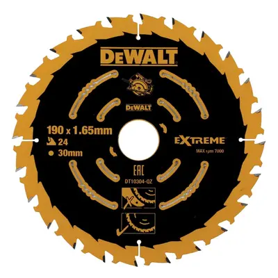 DeWALT Příslušenství - Pilový kotouč 190 x 30 mm, 24 zubů DT10304