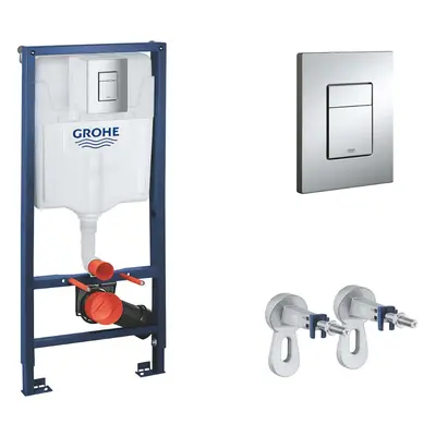 Grohe Rapid SL - Předstěnový instalační set pro závěsné WC, výška 1,13 m, ovládací tlačítko Skat