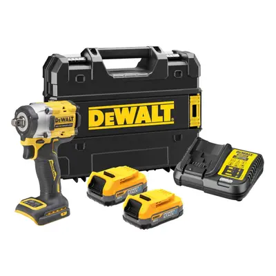 DeWALT Nářadí - 18V AKU rázový utahovák, 2x aku 1,7 Ah POWERSTACK, nabíječka DCF921E2T