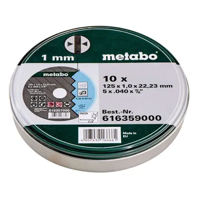 Metabo Příslušenství - 10 řezných kotoučů SP 125 x 1,0 x 22,23 mm 616359000