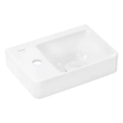 Hansgrohe Xelu Q - Umývátko 36x25 cm, bez přepadu, otvor pro baterii vlevo, SmartClean, bílá 610