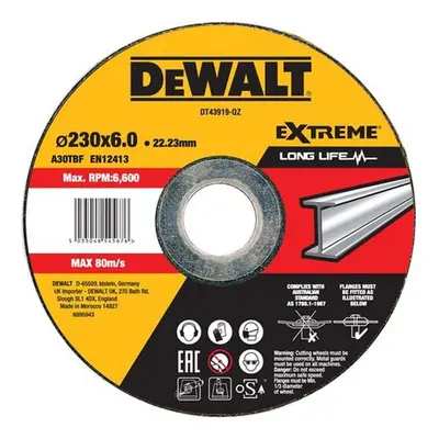 DeWALT Příslušenství - Brusný kotouč na kov 230x22,2 mm DT43919