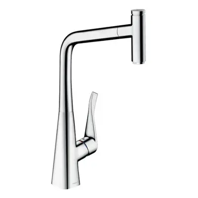 Hansgrohe M71 - Dřezová baterie Metris Select s výsuvnou koncovkou, EcoSmart, chrom 14786000