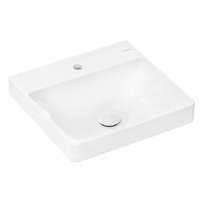 Hansgrohe Xelu Q - Umývátko 50x48 cm, bez přepadu, s otvorem pro baterii, SmartClean, bílá 61014