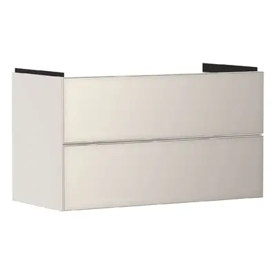 Hansgrohe Xevolos E - Umyvadlová skříňka 98x58x48 cm, 2 zásuvky, matná béžová/metalická béžová 5