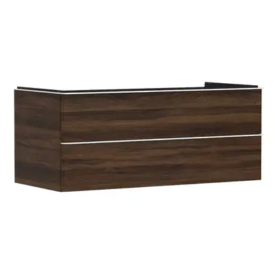 Hansgrohe Xelu Q - Umyvadlová skříňka, 50x118x55 cm, 2 zásuvky, tmavý ořech/matná bílá 54085700